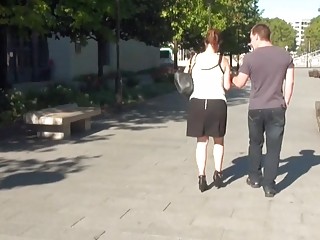 Big ass Israeli woman has hardcore threesome with French hunks