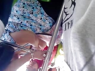Amateur Mexican masturbation in the public transport
