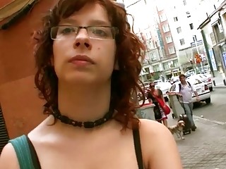 Unconventional chick with big tits goes inside to screw hard