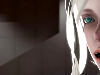 Horny Yorha beauties get their love tunnels fucked in 3D