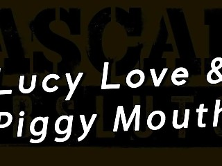 Filthy Lucy Love gags and fucks in nasty FFM threesome