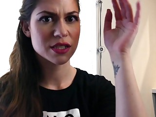 Filthy amateur Ashley Alban gets the cock down her throat