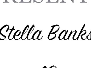Horny Stella Banxxx takes off her sluty lingerie and masturbates