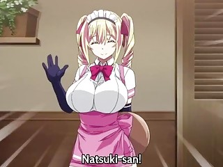 Two hentai girls fuck in a threesome in nasty cartoons