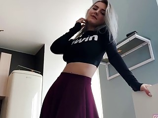 Stunning amateur sucks cock and fucks hardcore until the cumshot