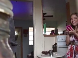 Audrina Grace sucks dick and fucks hardcore in her pussy